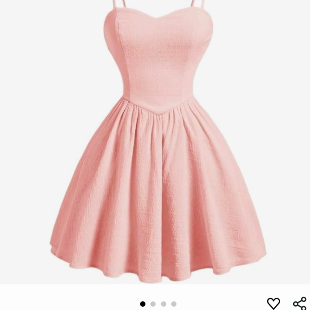 Elegant Pink Strapless Dress